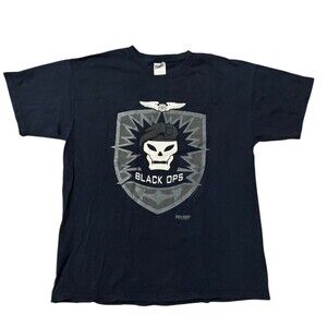Vintage Call of Duty Black Ops Skull Logo T-Shirt Men’s Large Gildan